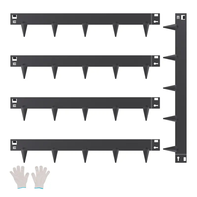 Galvanized Steel Yard Edging Sets (5 Packs, 39x3 in)